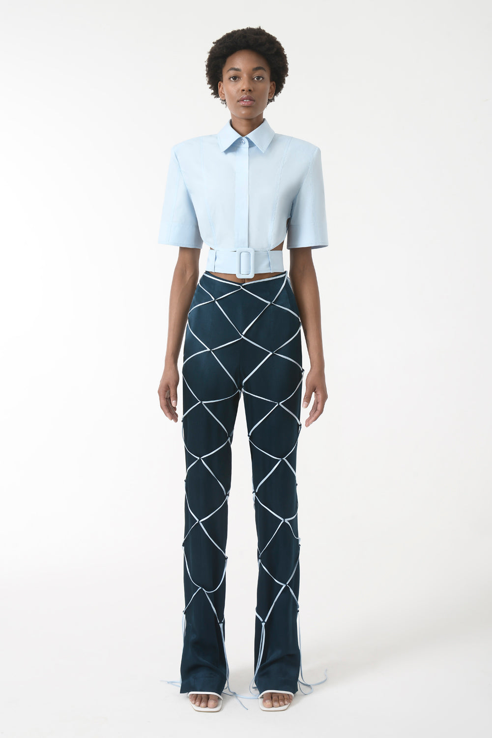 belbet Cropped checkered shirt M 円堂守着用 Mastermind World plaid-check Embroidered Shirt | Red | FARFETCH