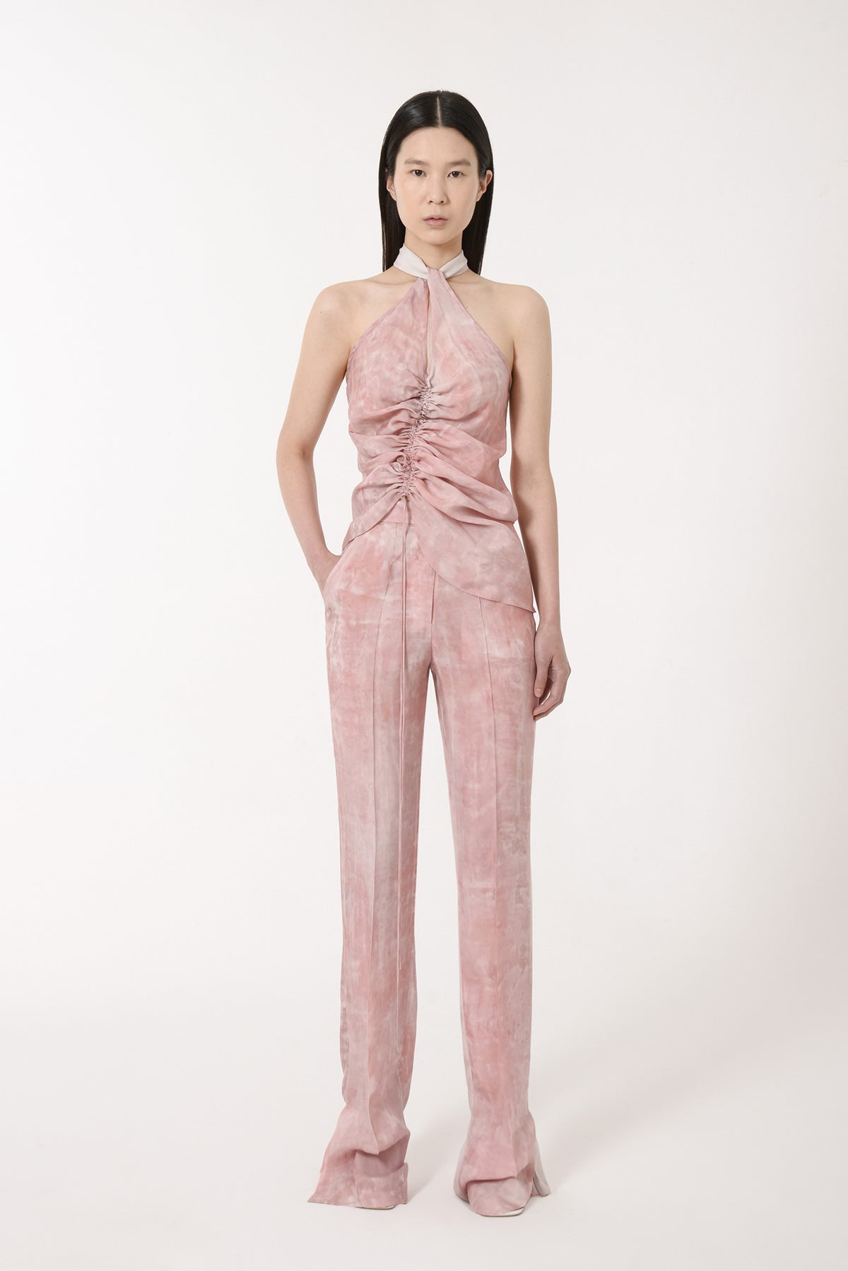 【ESC STUDIO】22SS★ pink culotte pants PANTALON-ORGANIC-S028884-4.jpg
