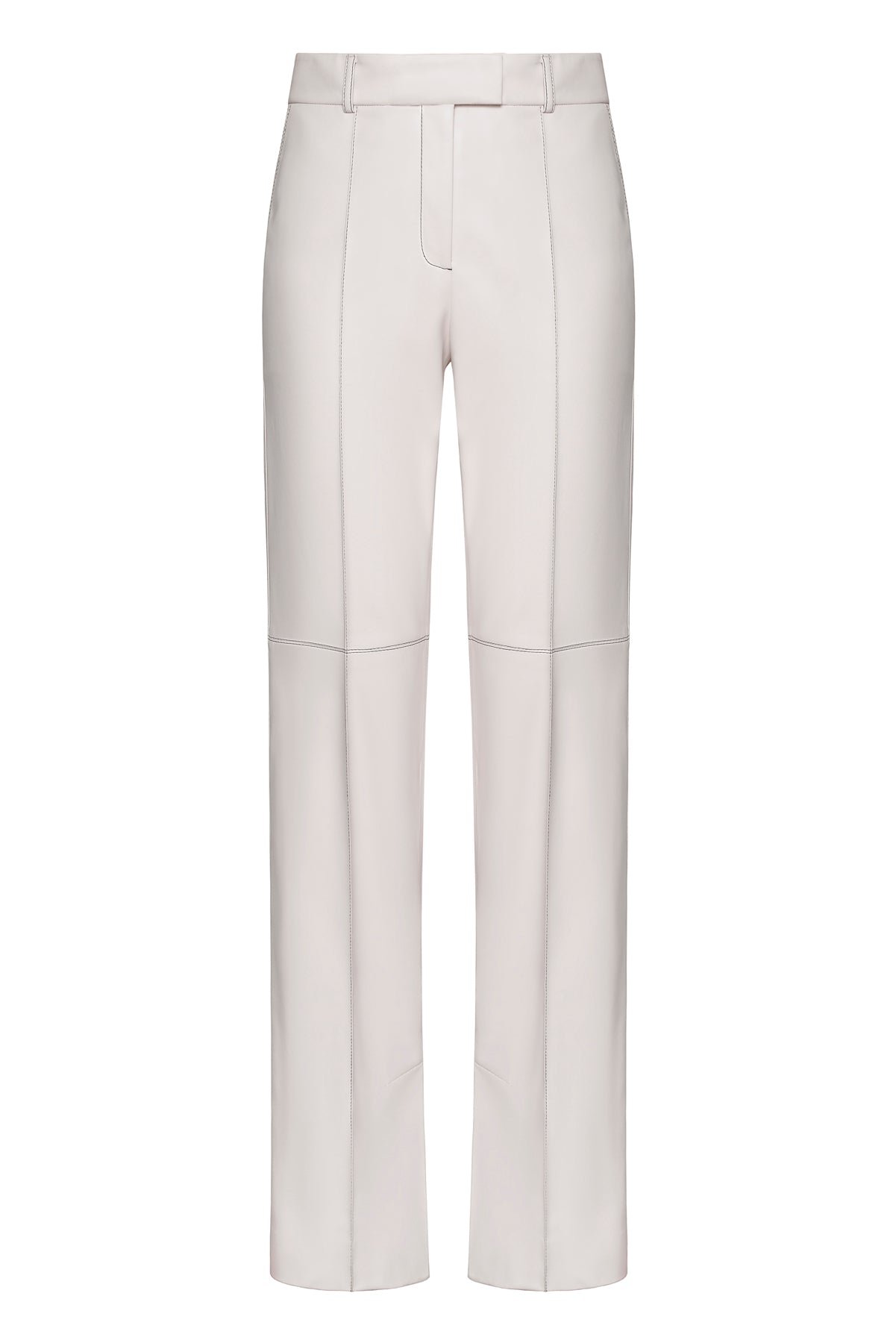 Eco Leather Stitched Pants - Image 2