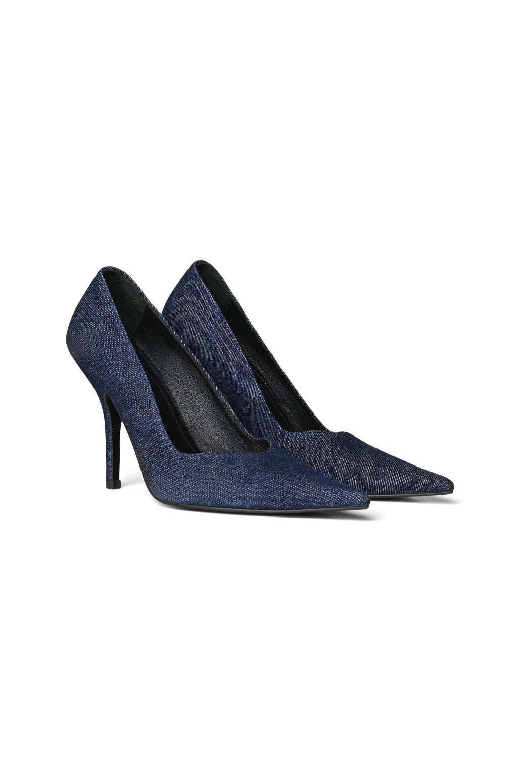 Plain Denim Heels