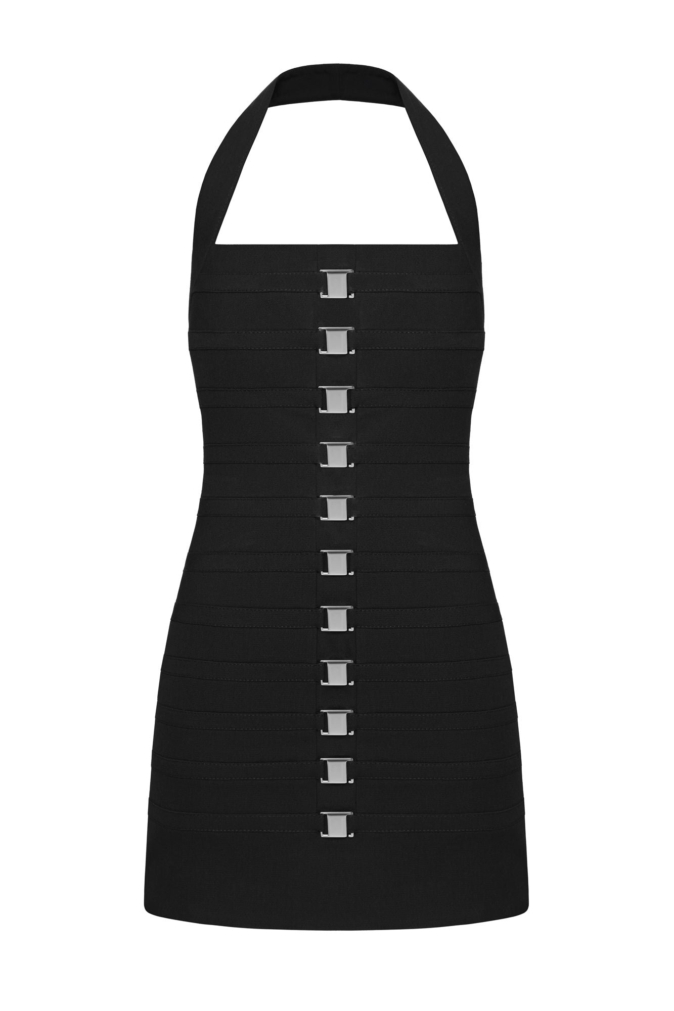 Multi Buckle Fitted Dress - Image 2