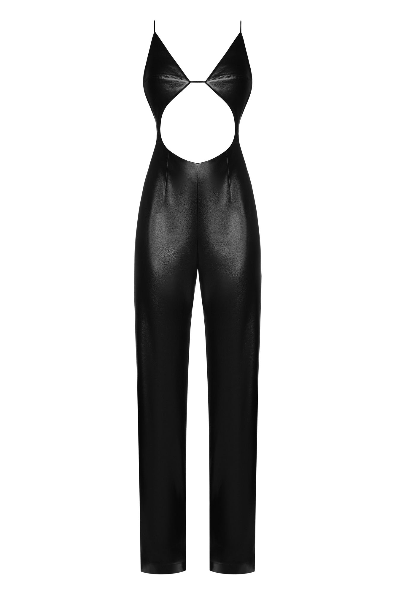 Eco Leather Bra Jumpsuit - Image 2