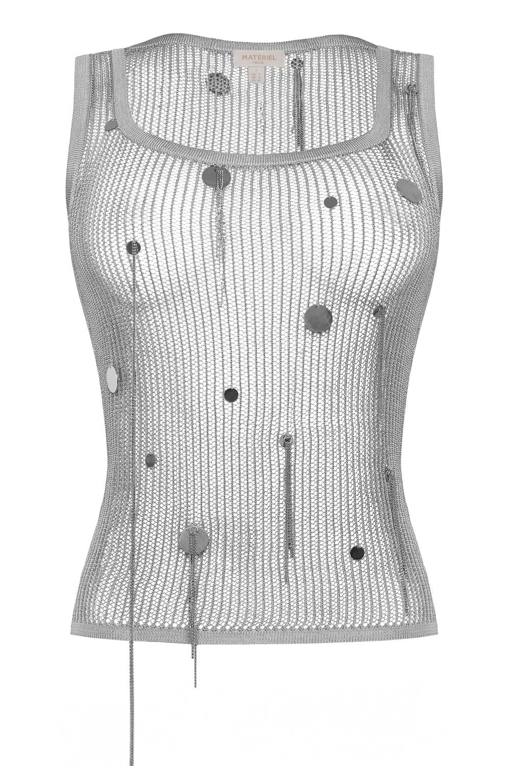 Net Sequin Tank Top - Image 2