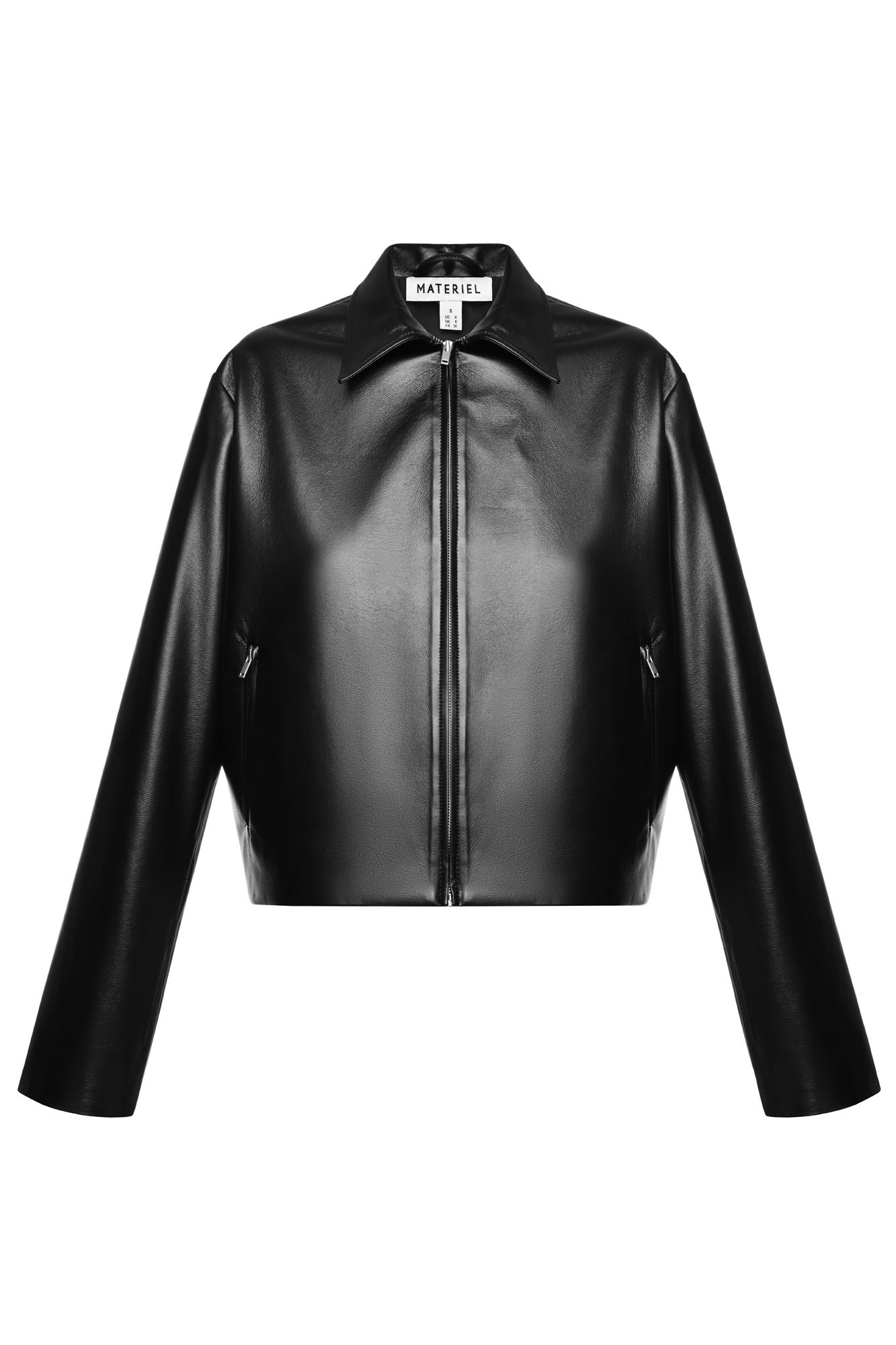 Eco Leather Plain Jacket - Image 3