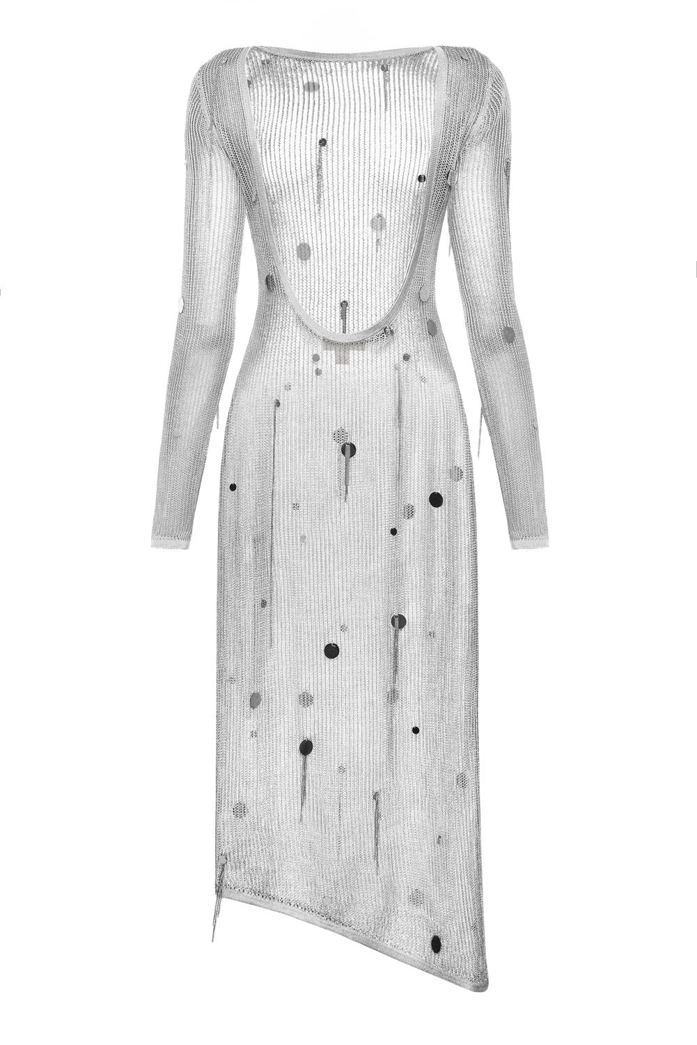 Two-In-One Net Sequin Dress - Image 2