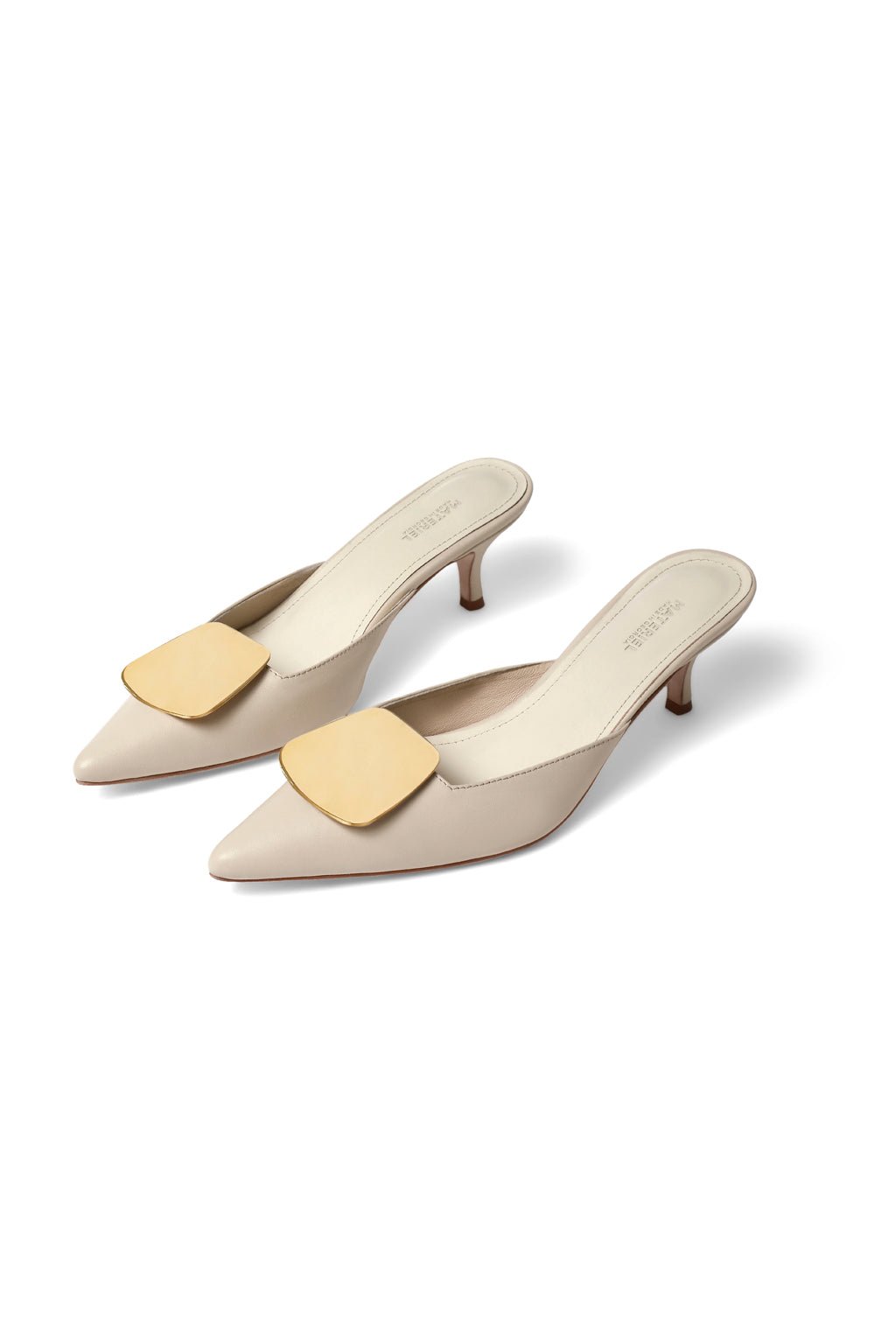 Gold-Hued Rectangle Mules - Image 2