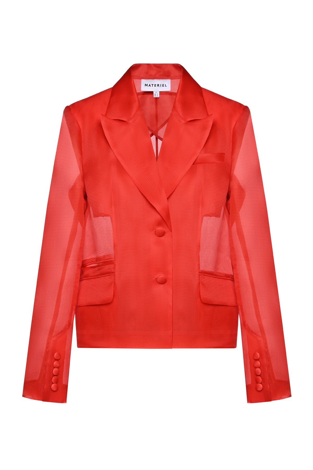 Almost Sheer Crop Blazer - Image 3