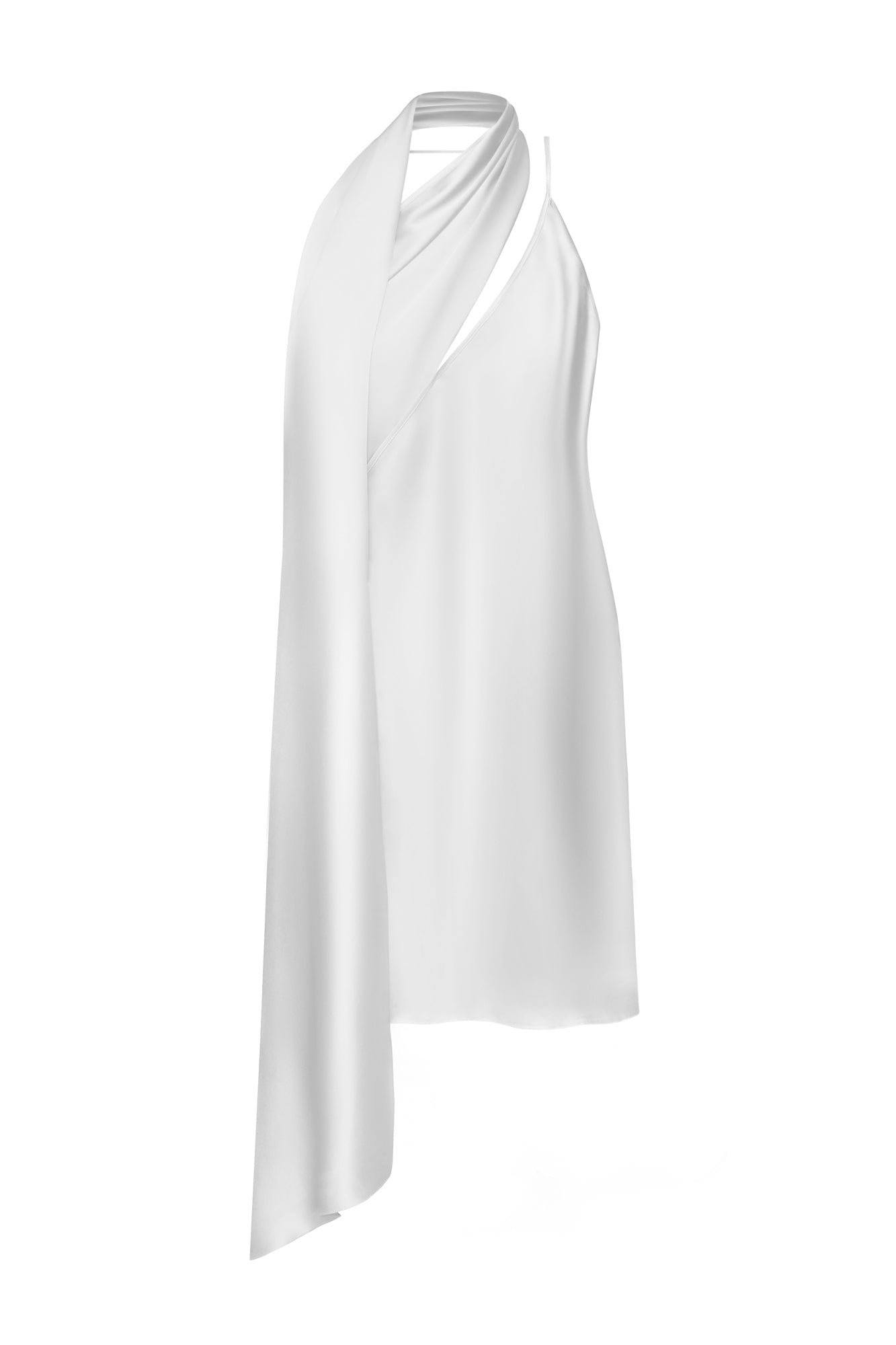 Shoulder Scarf Slip Dress - Image 2