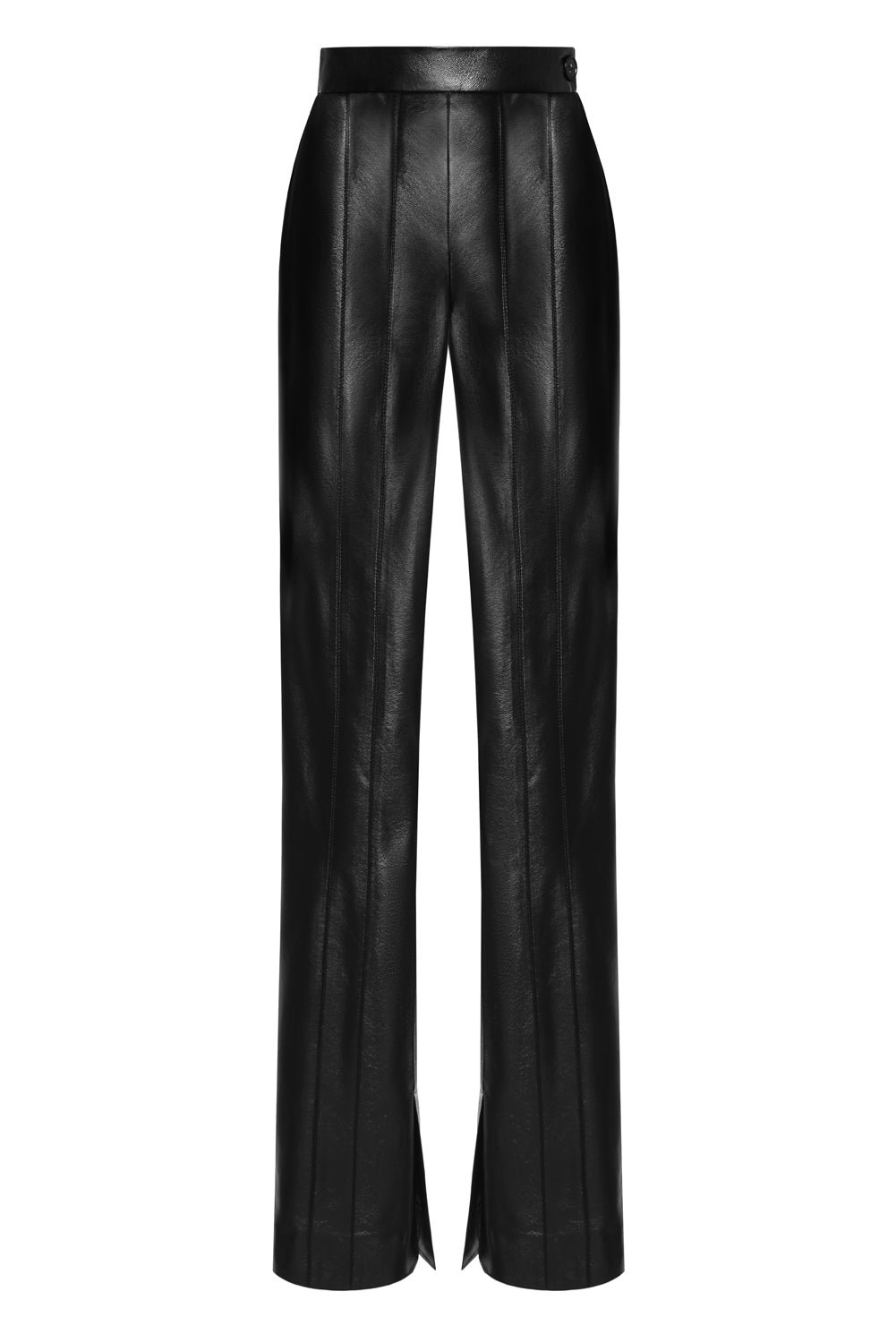 Eco Leather Double Stitched Pants - Image 2