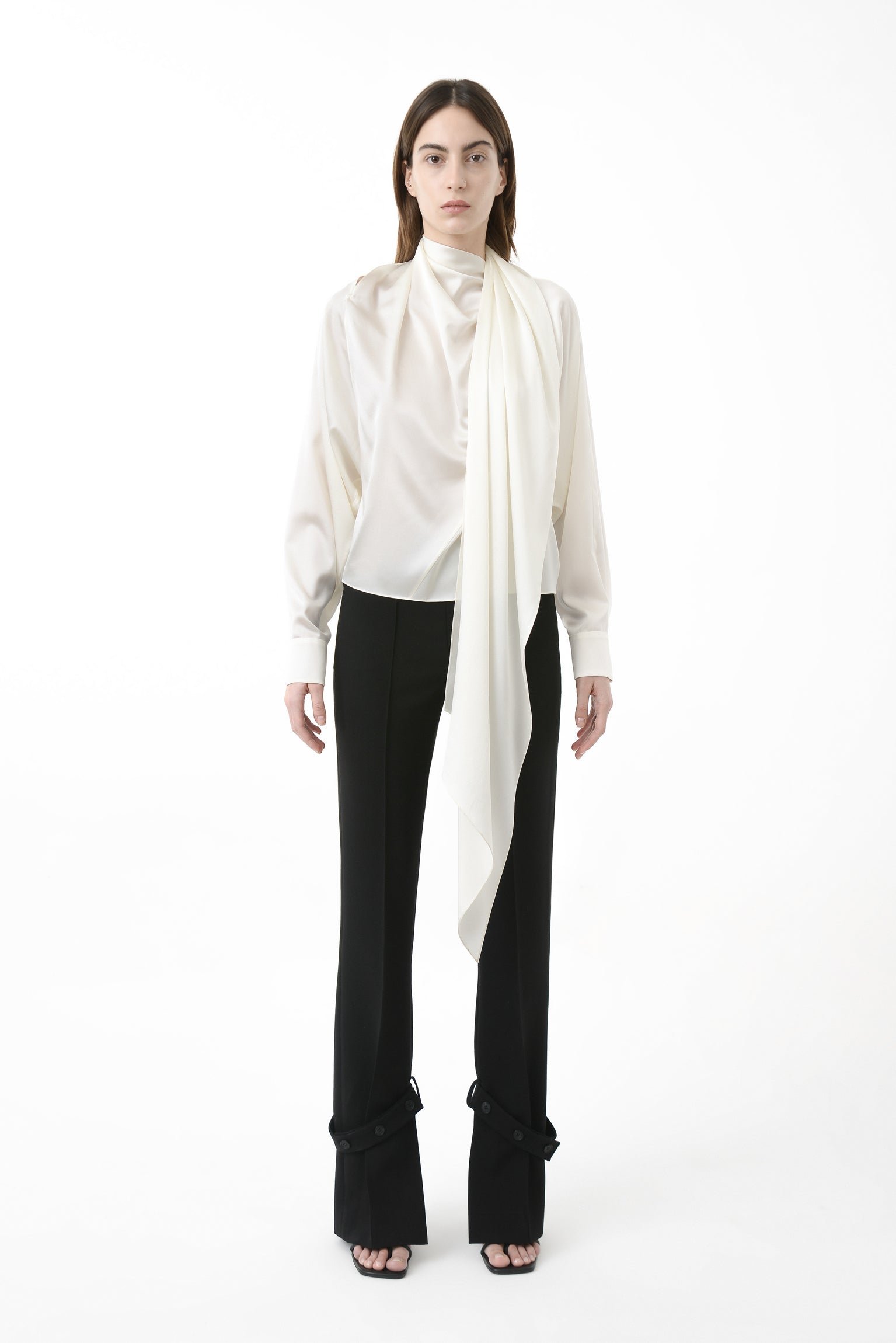 Long Scarf Blouse