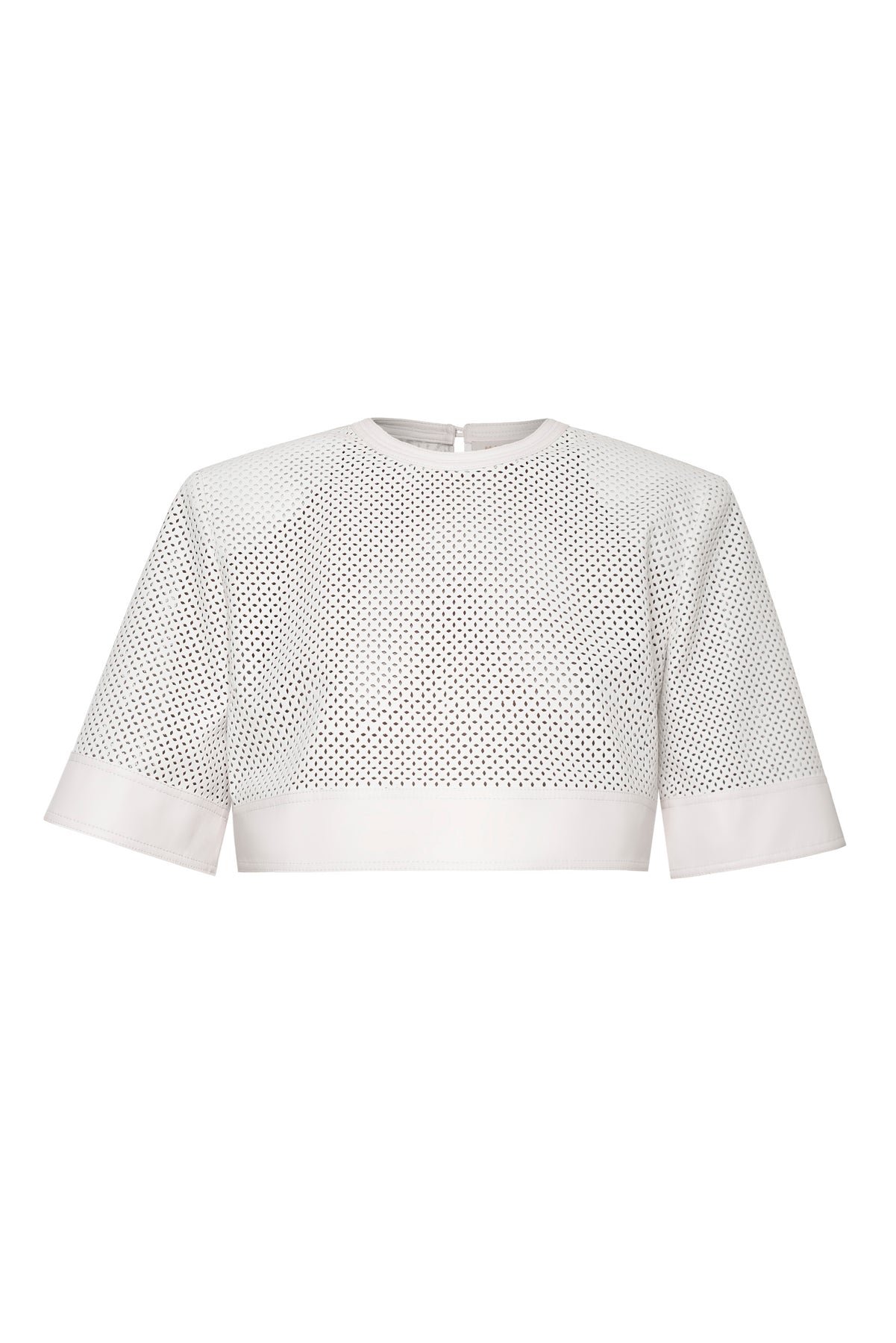 Laser Cut Eco Leather Top - Image 2