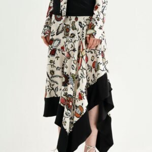 Floral asymmetrical dress