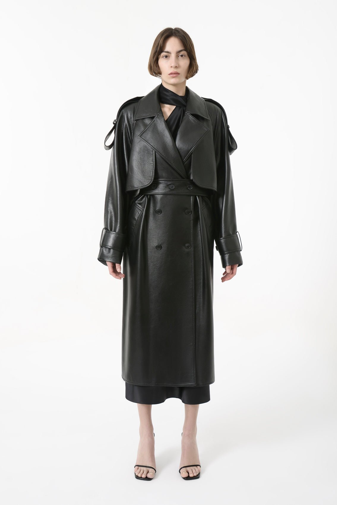 Utilitarian Belted Trench Coat