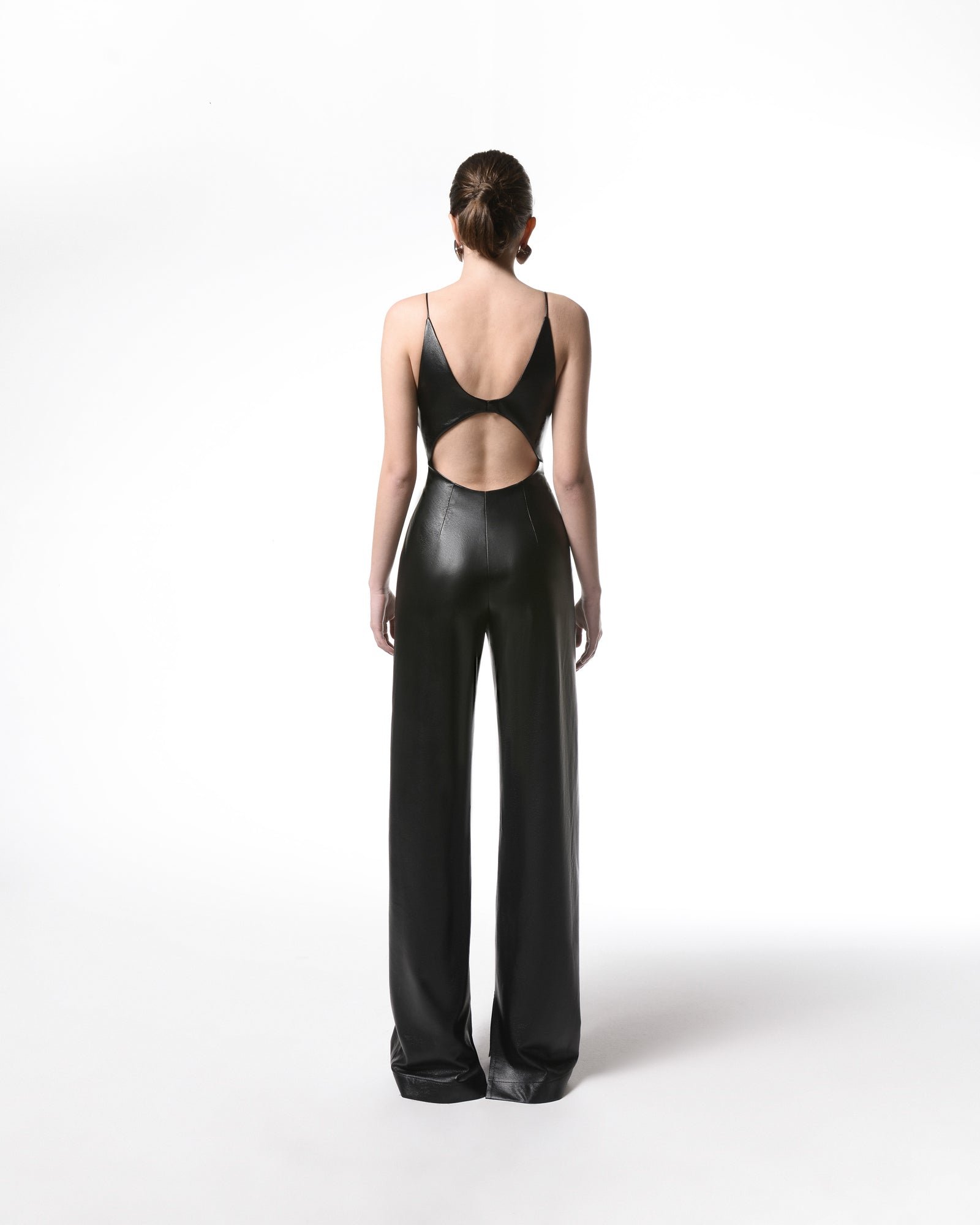 Eco Leather Bra Jumpsuit - Image 3