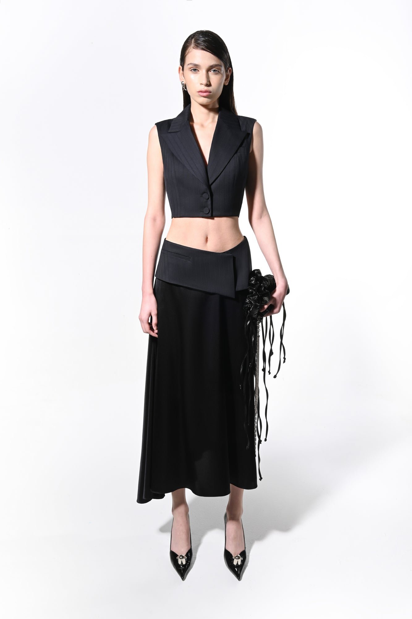 Lined Belt Layer Skirt