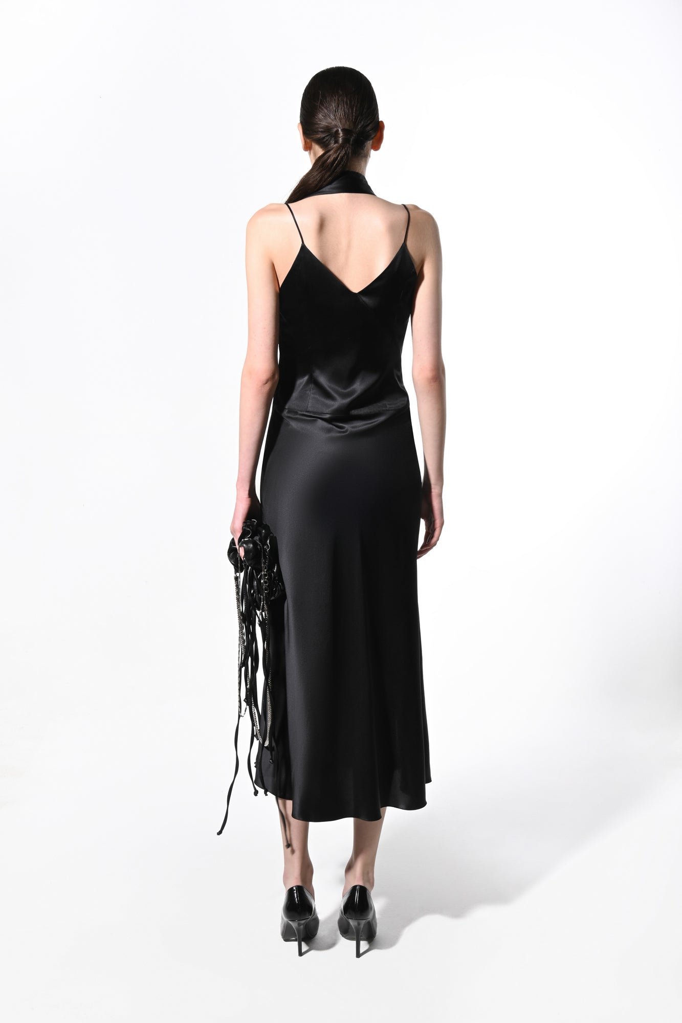 Scarf And Lace Dress - Image 2