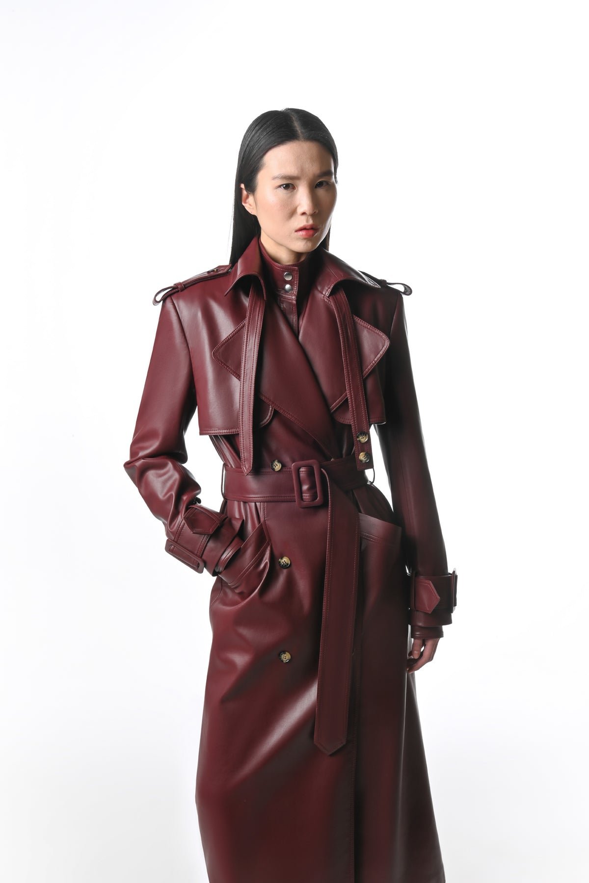 Signature Belted Neck Coat
