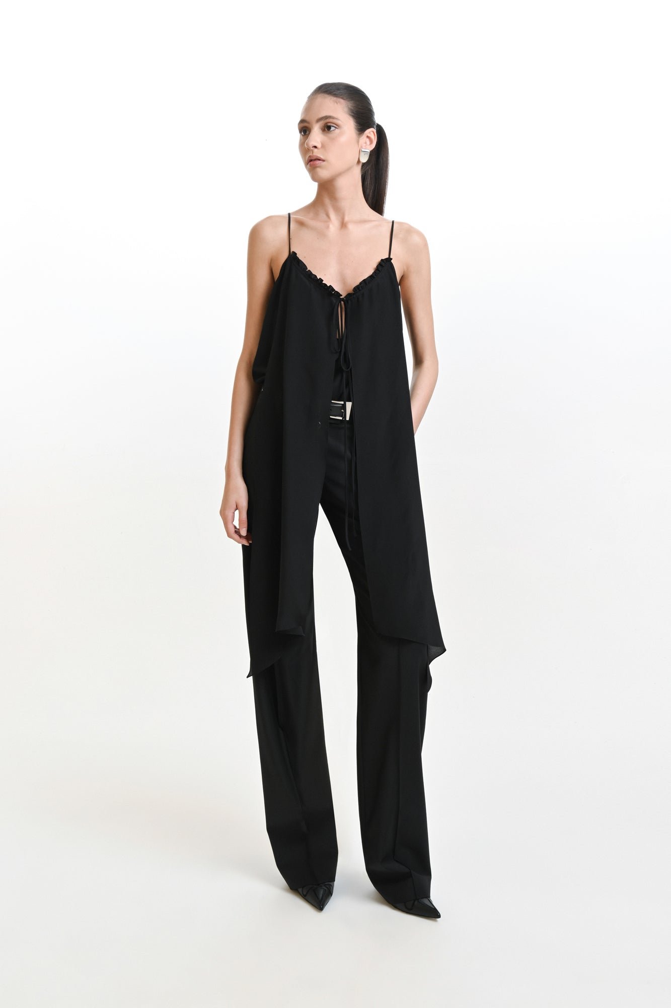 Structured Flared Pants