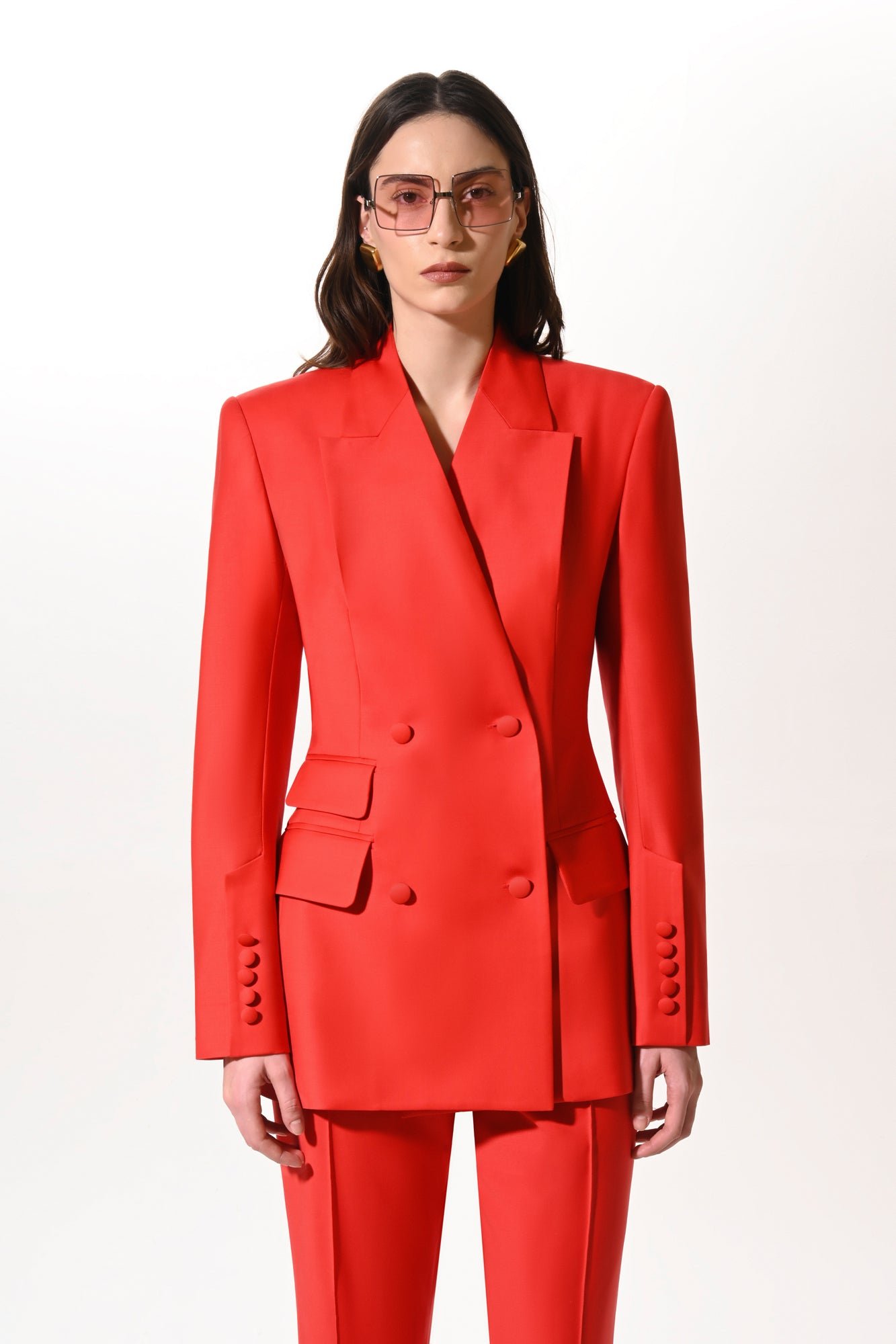 Four-Button Tailored Blazer - Image 2