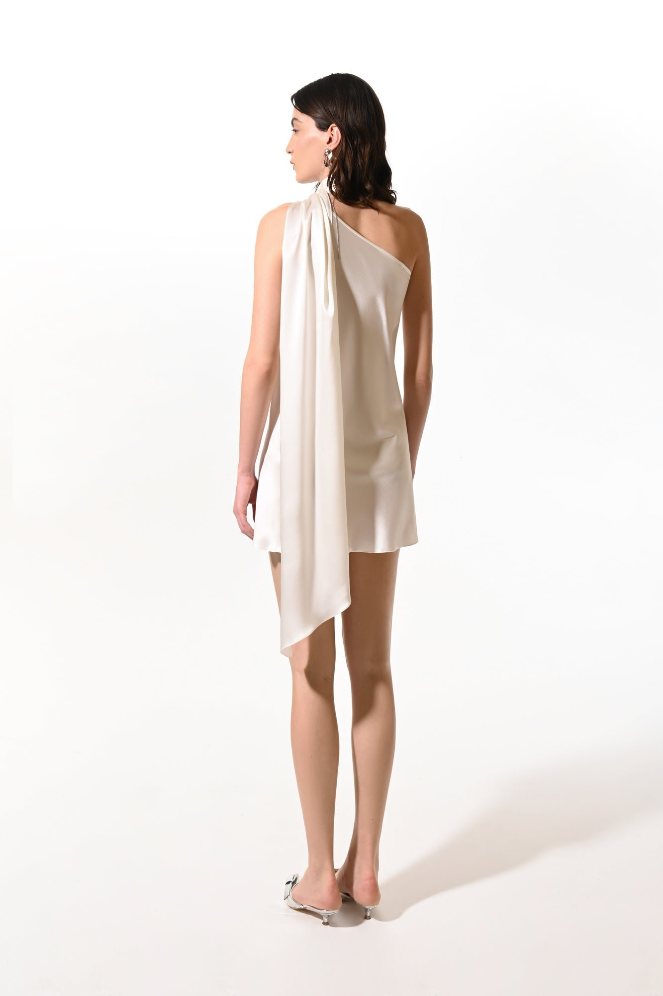 Shoulder Scarf Slip Dress - Image 3
