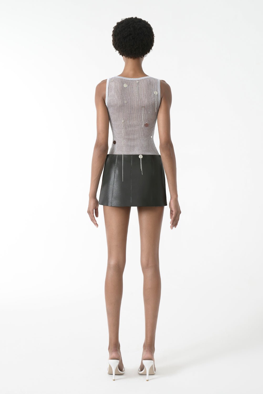Net Sequin Tank Top - Image 3