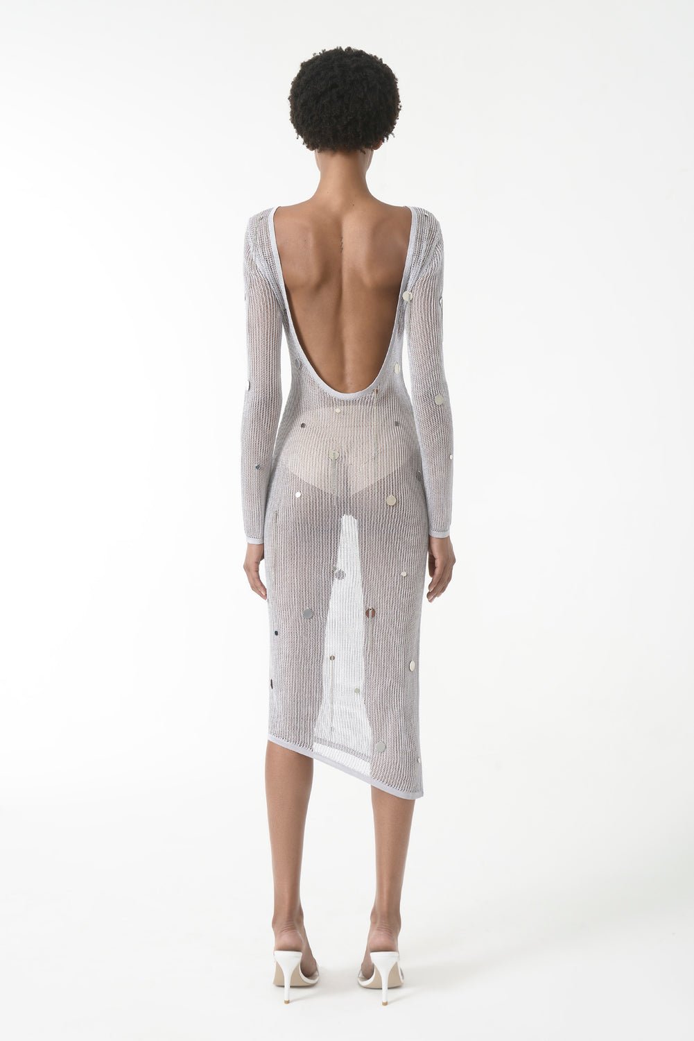 Two-In-One Net Sequin Dress - Image 3