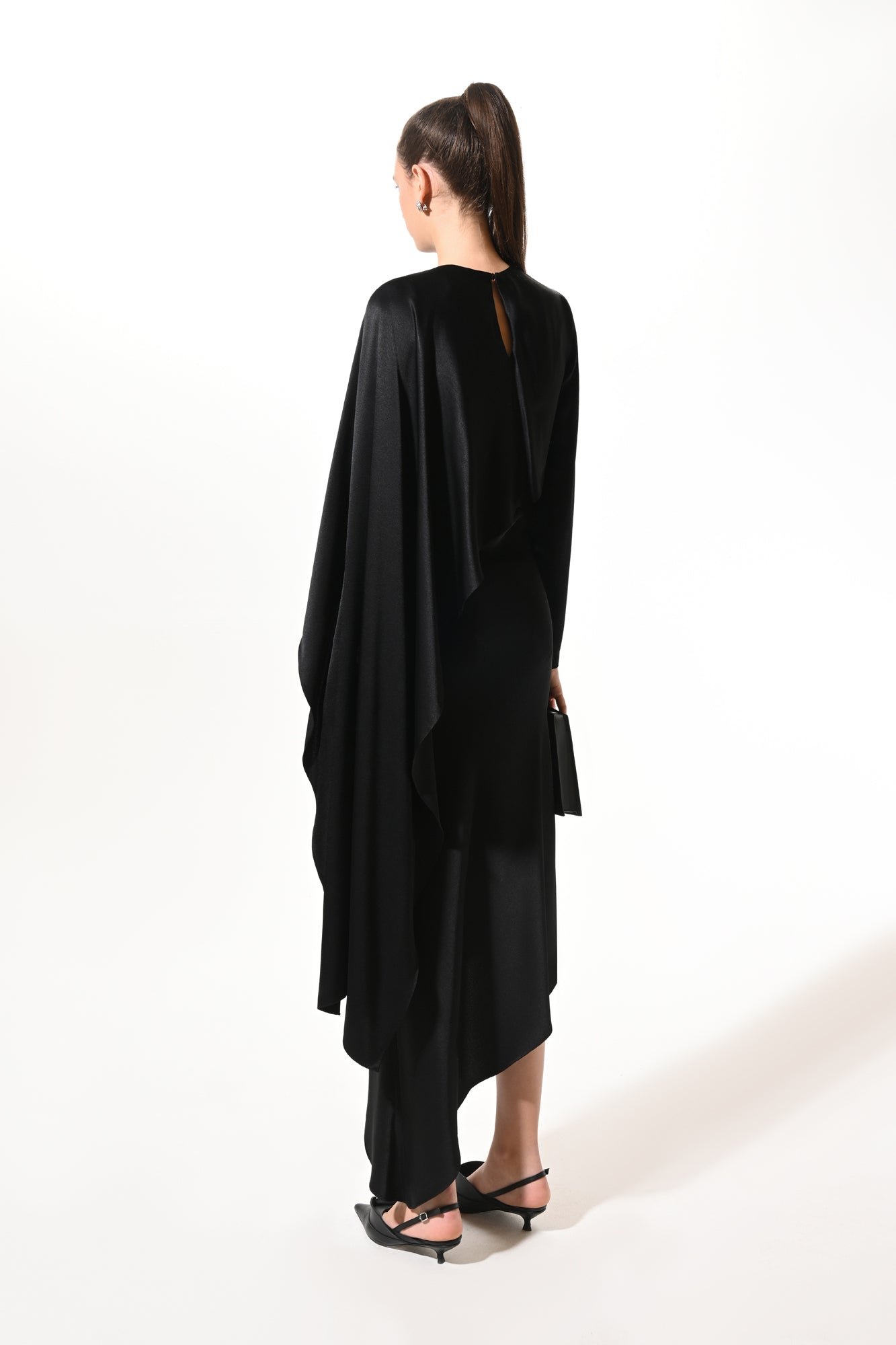 One Shoulder Scarf Dress - Image 3