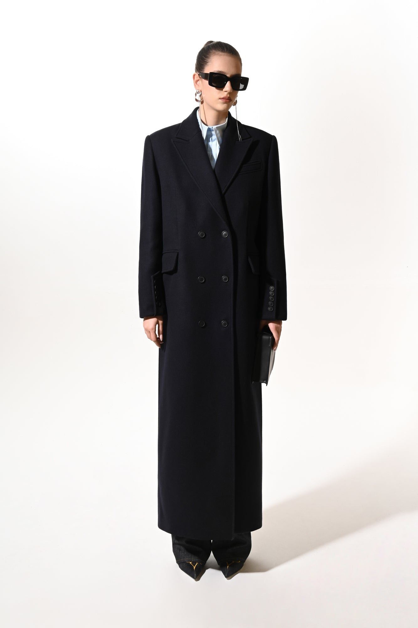 Six-Button Tailored Coat - Image 2