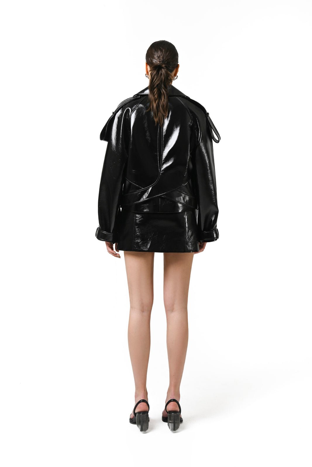 Eco Leather Back Twist Jacket - Image 2
