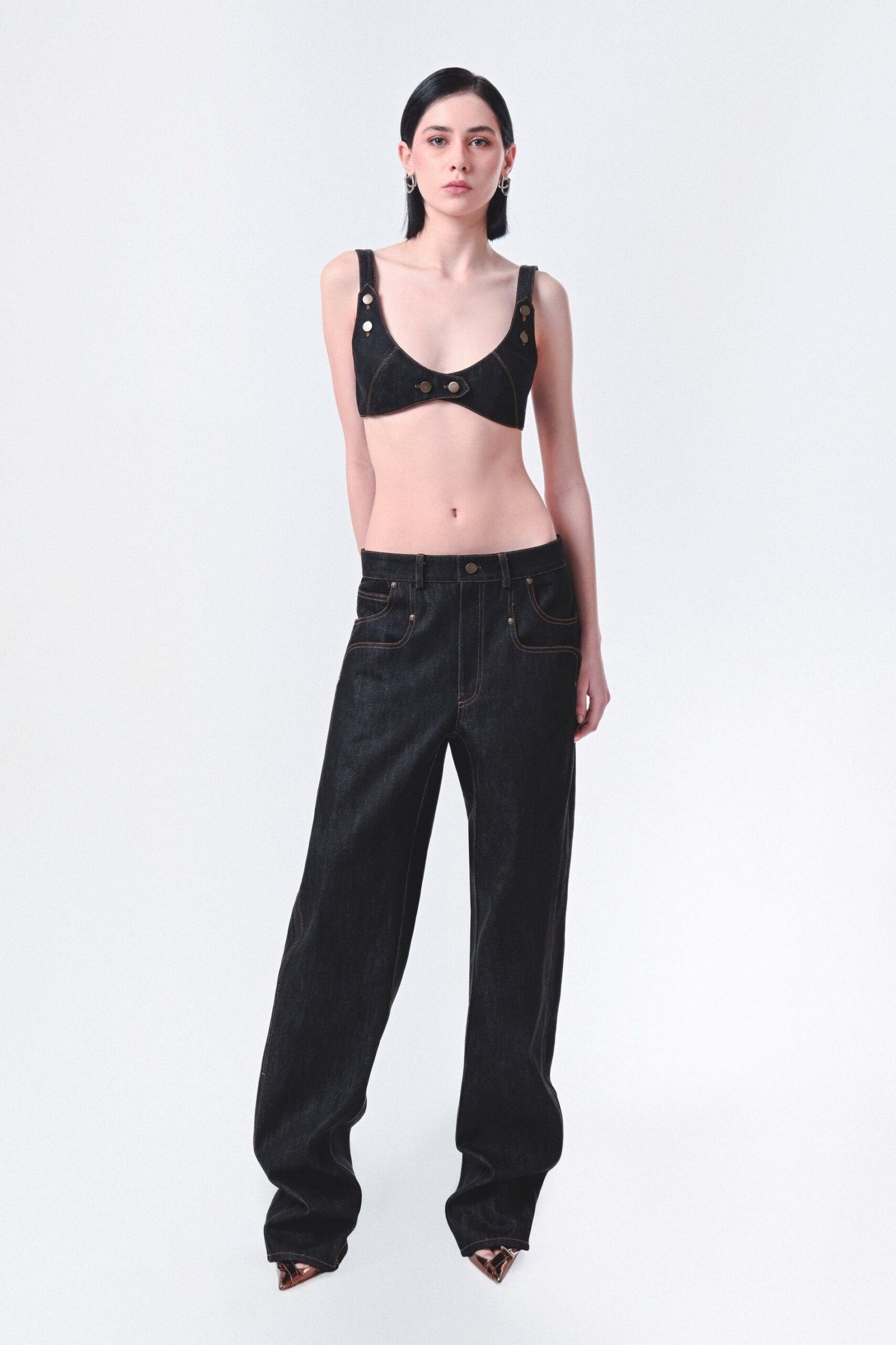 Wavy Pocket Jeans