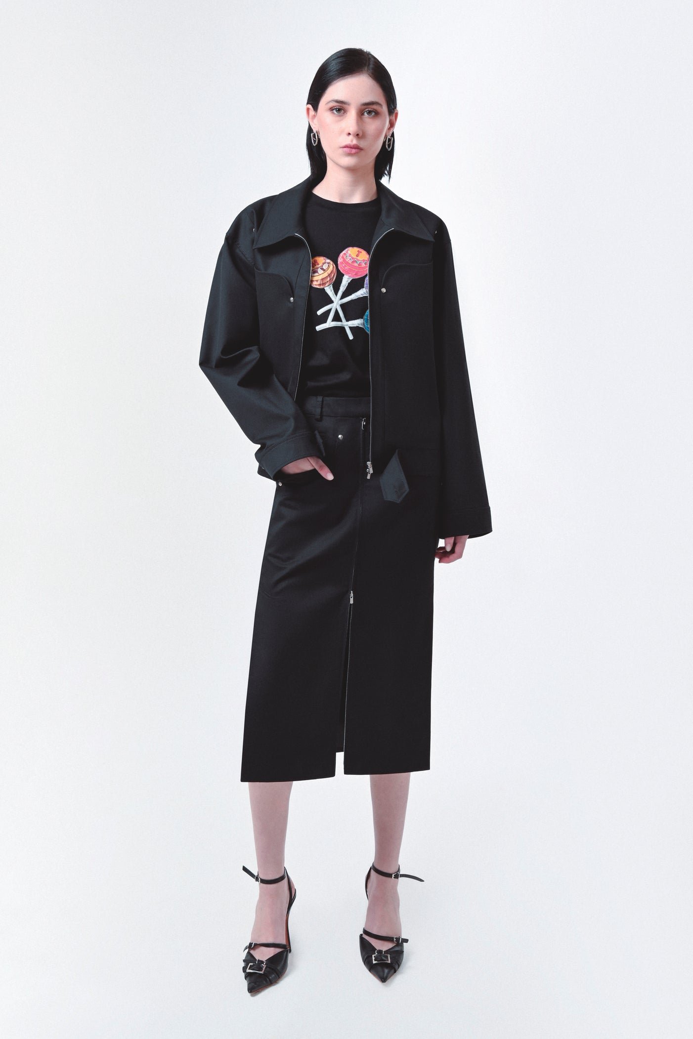 Wavy Pocket Jacket