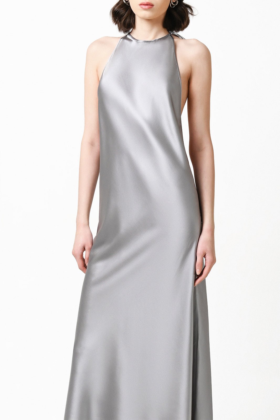 DEEP BACK CUT HALTER DRESS - Image 2