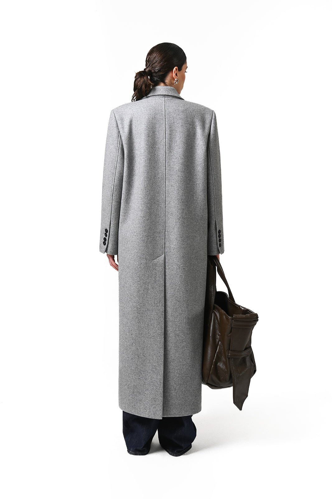 HIGH NECK 6-BUTTON COAT - Image 3